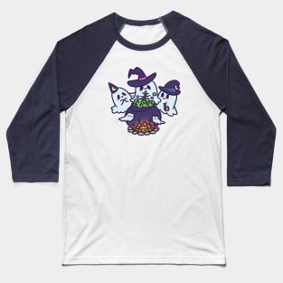 Ghost Witches Brewing Potion Halloween Baseball T-Shirt